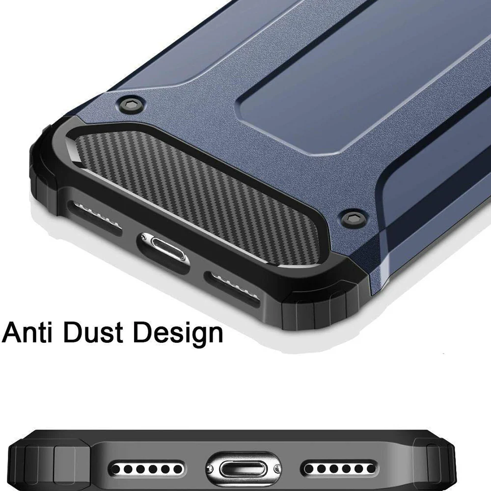 Case for Samsung Galaxy A40 A405, Techsuit, Hybrid Armor, Black - Image 3