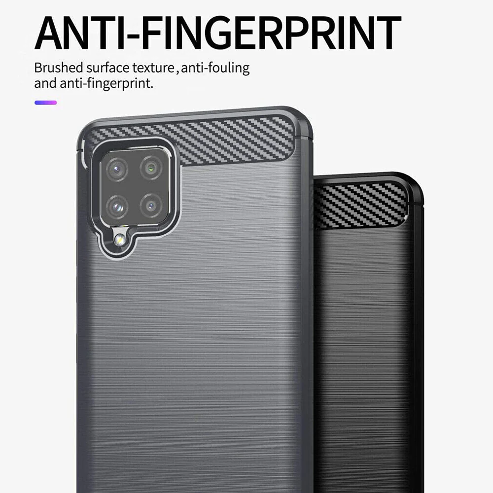 Case for Samsung Galaxy A42 5G A426, Techsuit, Carbon, Black - Image 4