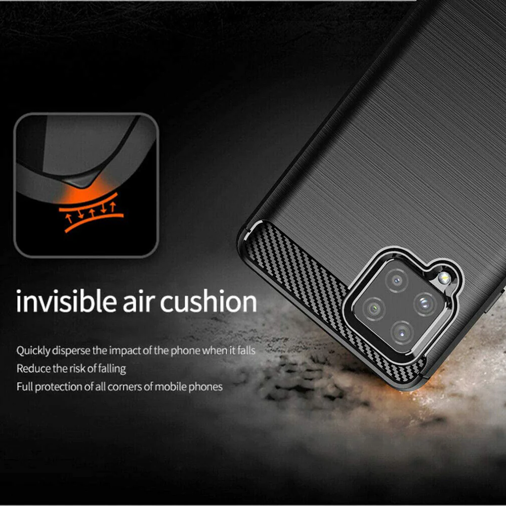 Case for Samsung Galaxy A42 5G A426, Techsuit, Carbon, Black - Image 6