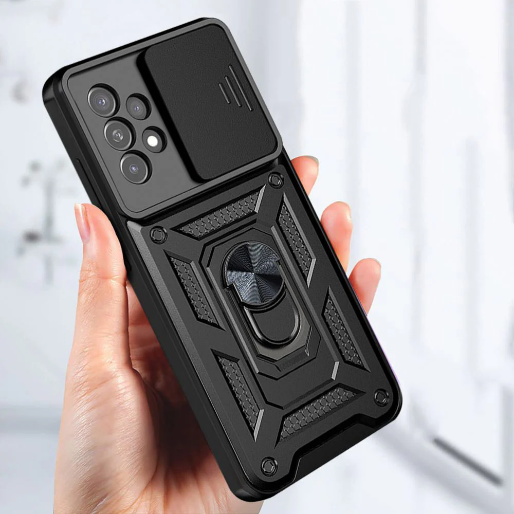 Case for Samsung Galaxy A53 5G A536, Techsuit, CamShield, Black - Image 2