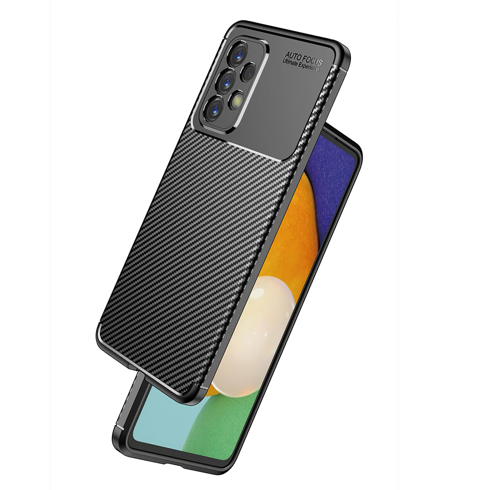 Case for Samsung Galaxy A53 5G A536, Techsuit, CarbonFiber, Black - Image 2