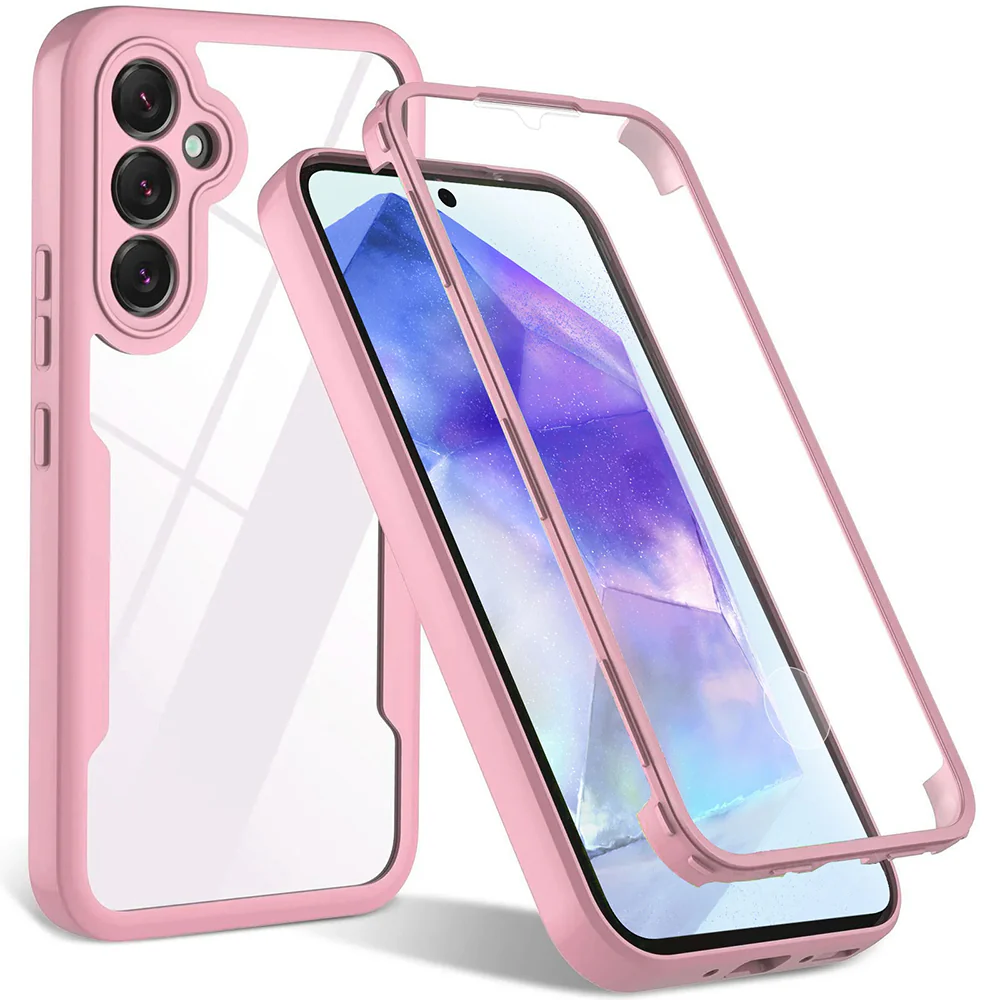 Case for Samsung Galaxy A54 A546, Techsuit, ColorVerse 360, Pink