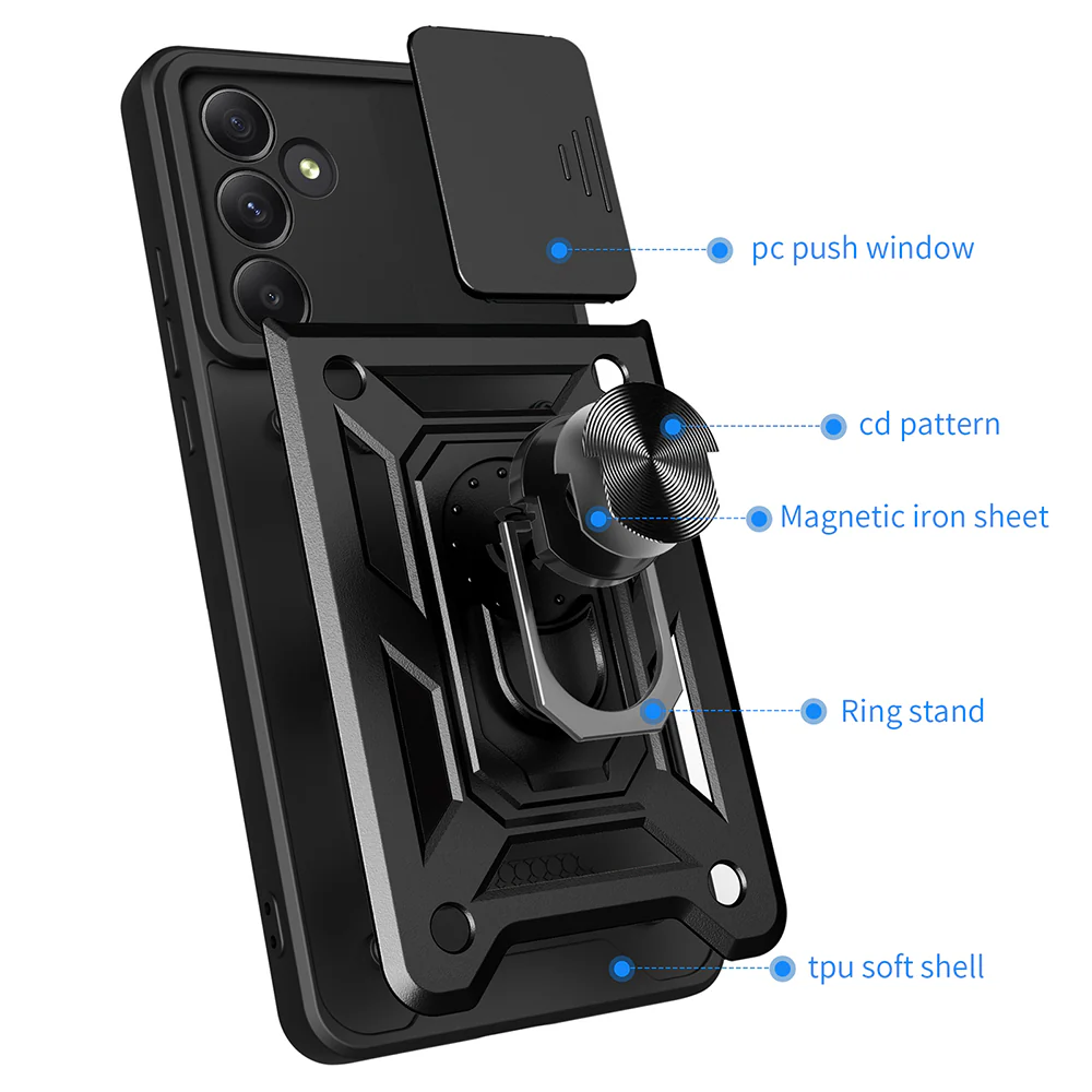 Case for Samsung Galaxy A55 5G A556, Techsuit, CamShield, Blue - Image 2