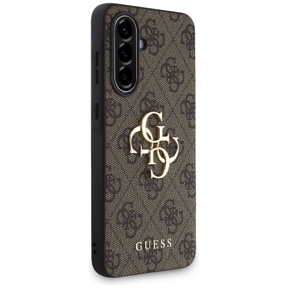Case for Samsung Galaxy A56 A566, Guess, 4G Big Logo, Brown - Image 2