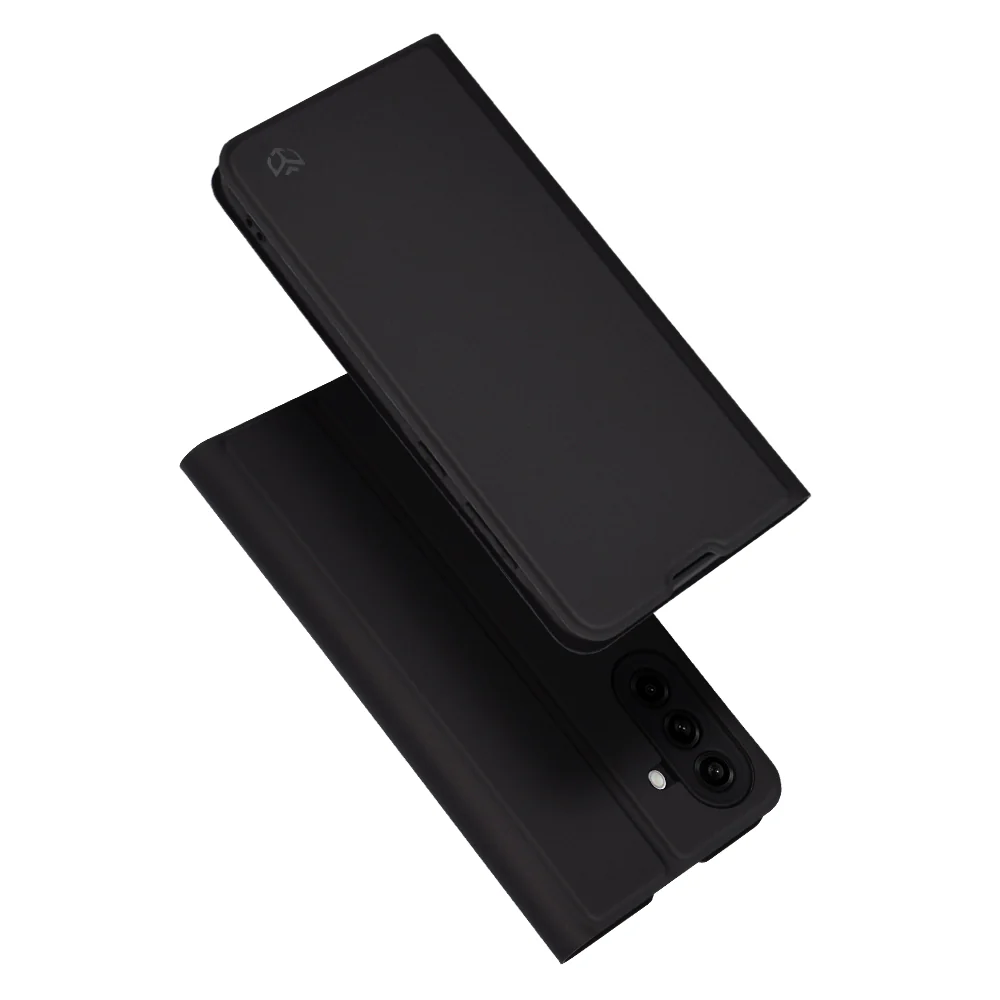 Case for Samsung Galaxy A56 A566, Techsuit, Magskin Book, Black