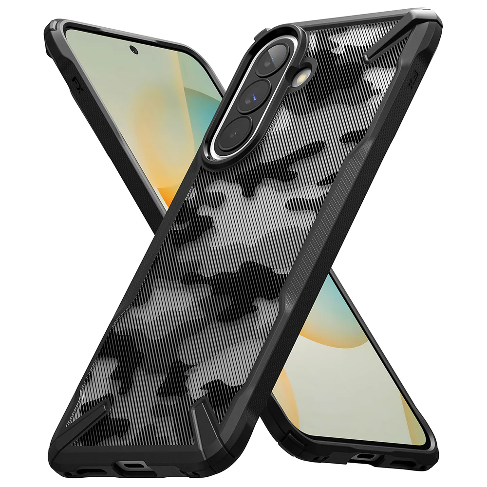 Case for Samsung Galaxy A57 5G, Ringke, Fusion X, Camouflage - Image 4