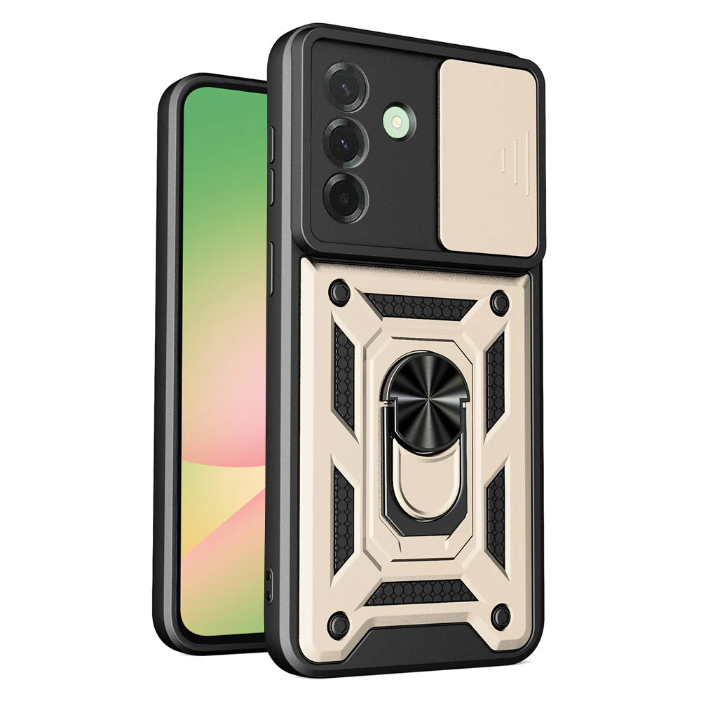 Case for Samsung Galaxy A57 5G, Techsuit, CamShield, Gold