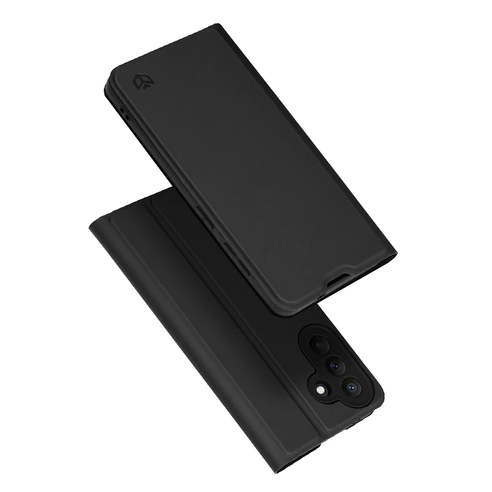 Case for Samsung Galaxy A57 5G, Techsuit, Magskin Book, Black