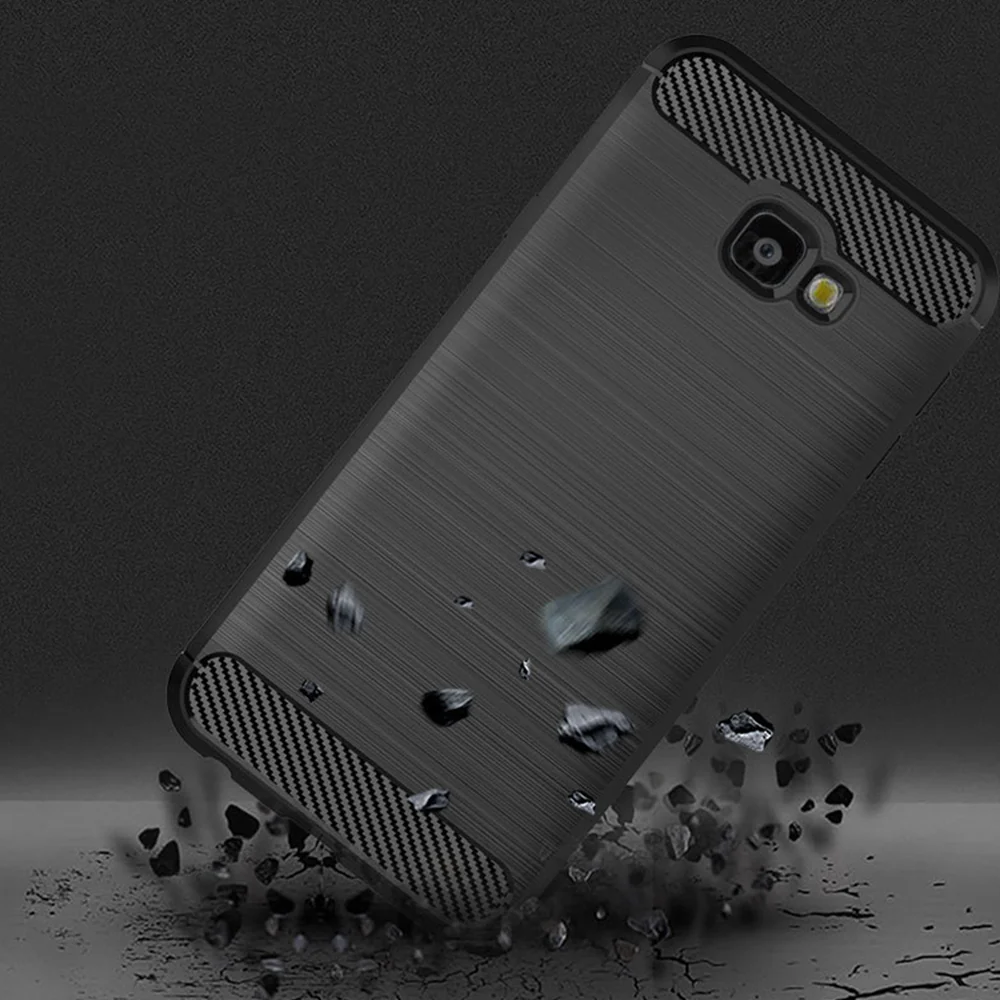 Case for Samsung Galaxy J4 Plus (2018) J415, Techsuit, Carbon, Black - Image 4