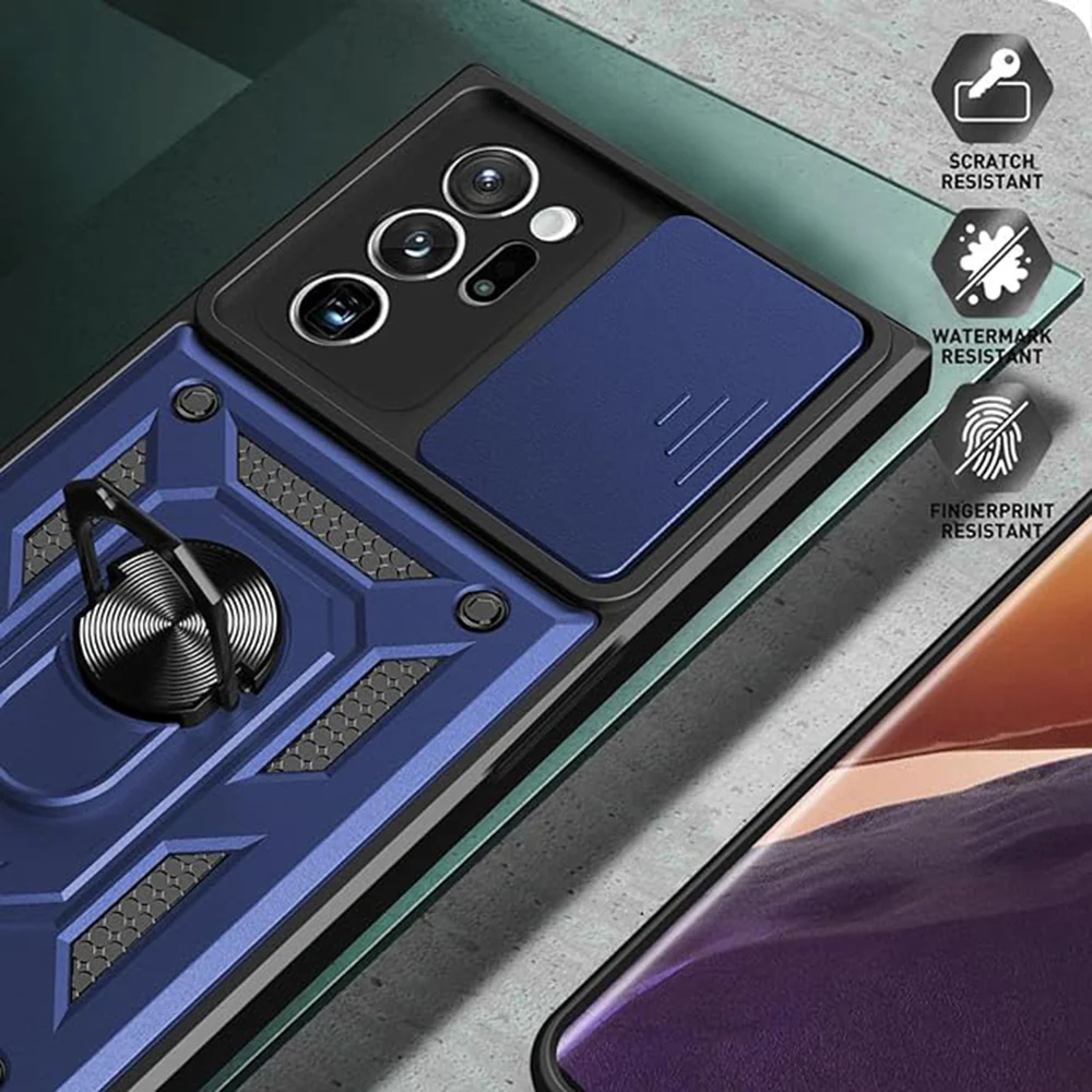 Case for Samsung Galaxy Note 20 5G N981 / Note 20 N980, Techsuit, CamShield, Black - Image 2