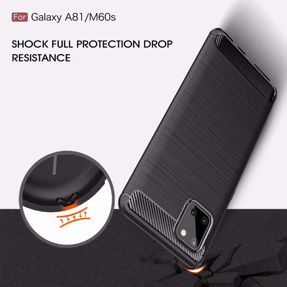 Case for Samsung Galaxy Note10 Lite N770, Techsuit, Carbon, Black - Image 4