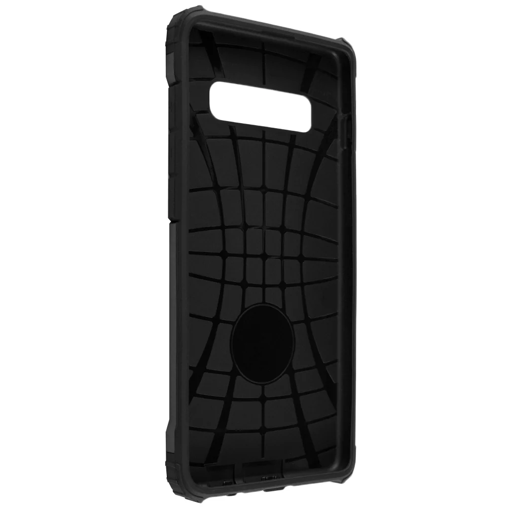 Case for Samsung Galaxy S10+ G975, Techsuit, Hybrid Armor, Black - Image 3