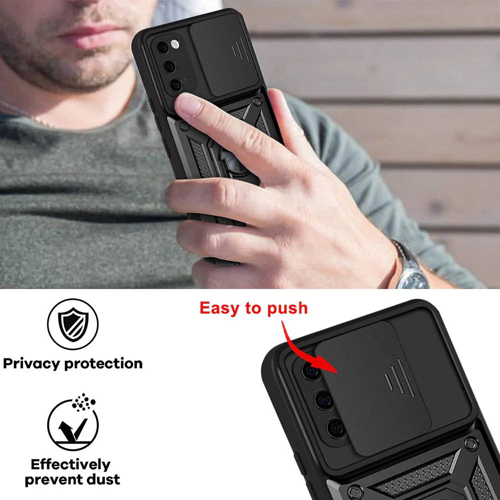 Case for Samsung Galaxy S20 5G G981 / S20 G980, Techsuit, CamShield, Black - Image 6