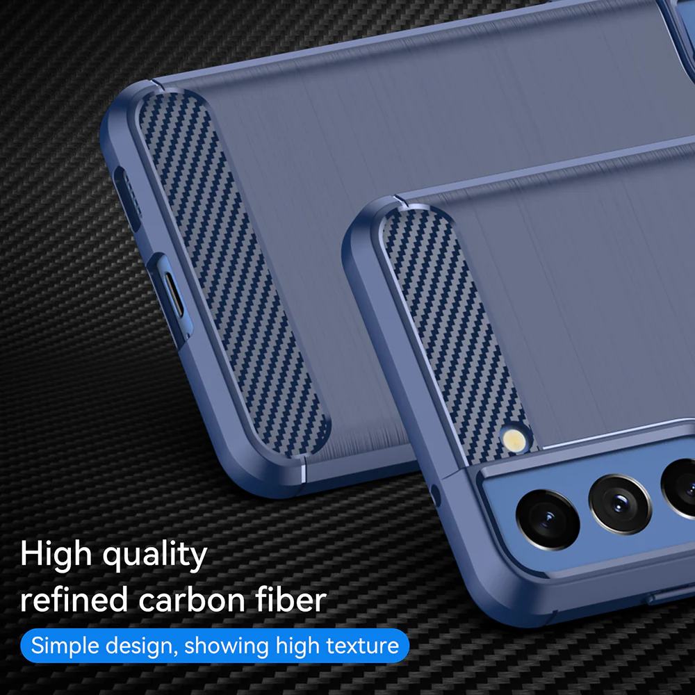 Case for Samsung Galaxy S20 FE 2022 G781 / S20 FE 5G G781 / S20 FE G780, Techsuit, Carbon, Blue - Image 5