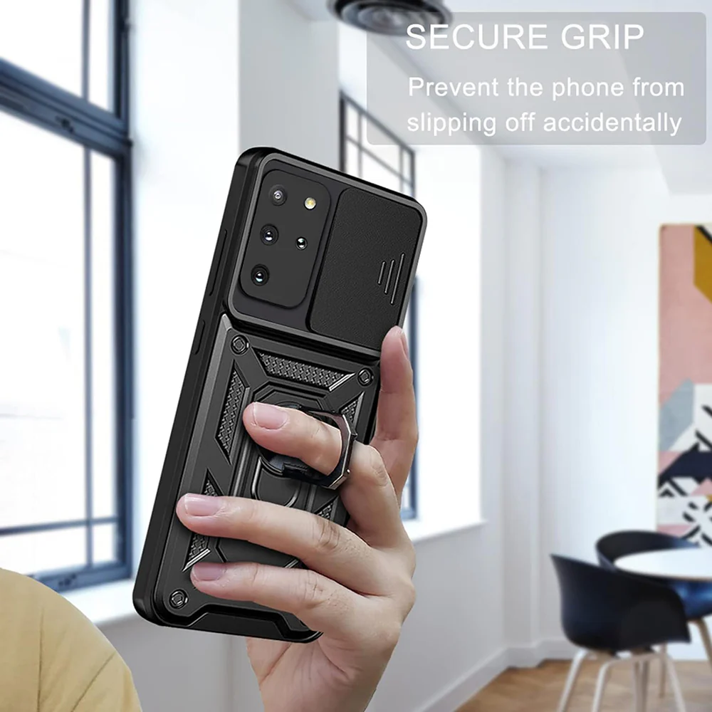 Case for Samsung Galaxy S20+ 5G G986 / S20+ G985, Techsuit, CamShield, Black - Image 3