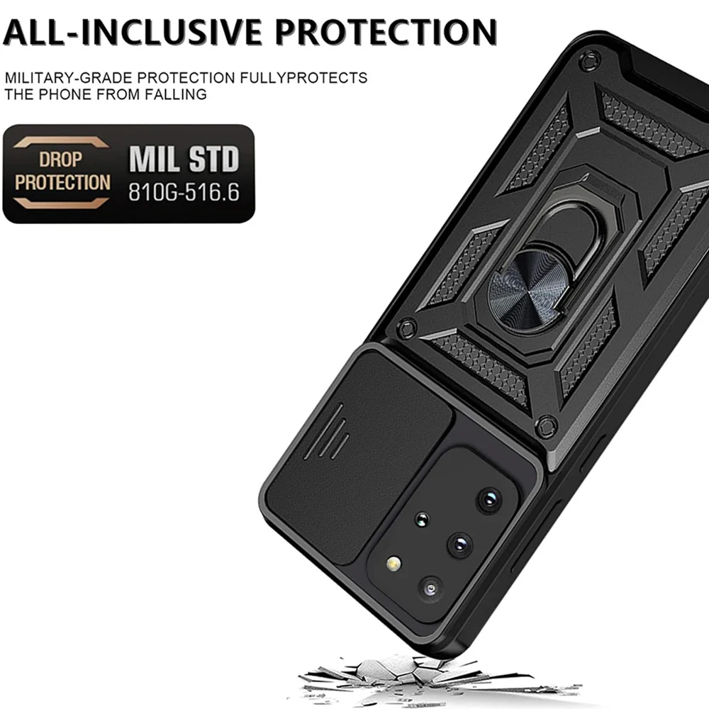 Case for Samsung Galaxy S20+ 5G G986 / S20+ G985, Techsuit, CamShield, Black - Image 5
