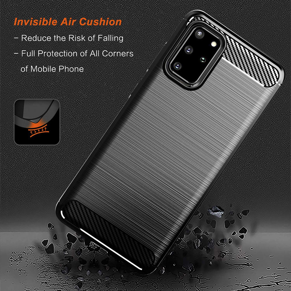 Case for Samsung Galaxy S20+ 5G G986 / S20+ G985, Techsuit, Carbon, Black - Image 5