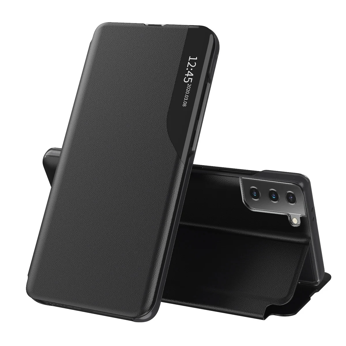 Case for Samsung Galaxy S21 5G G991, Techsuit, eFold, Black