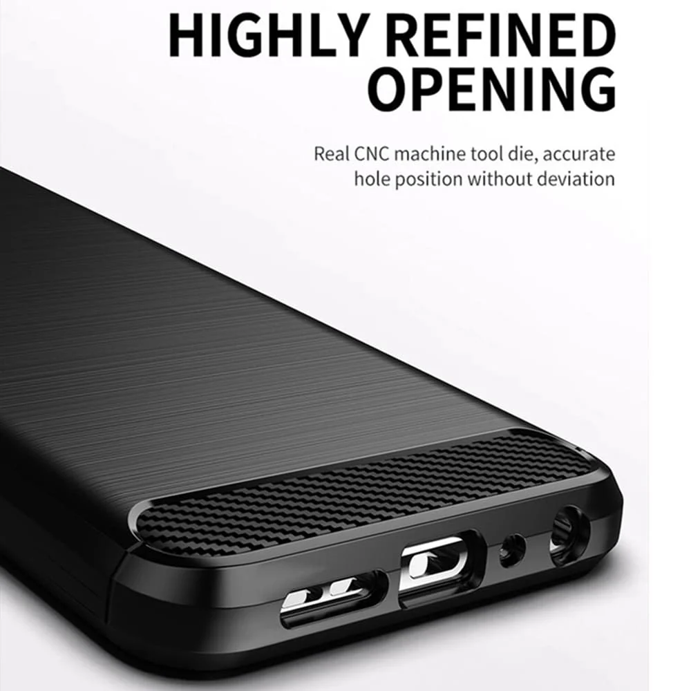 Case for Samsung Galaxy S21 FE 5G G990, Techsuit, Carbon, Black - Image 6