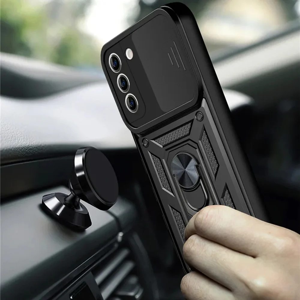 Case for Samsung Galaxy S21+ 5G G996, Techsuit, CamShield, Black - Image 4