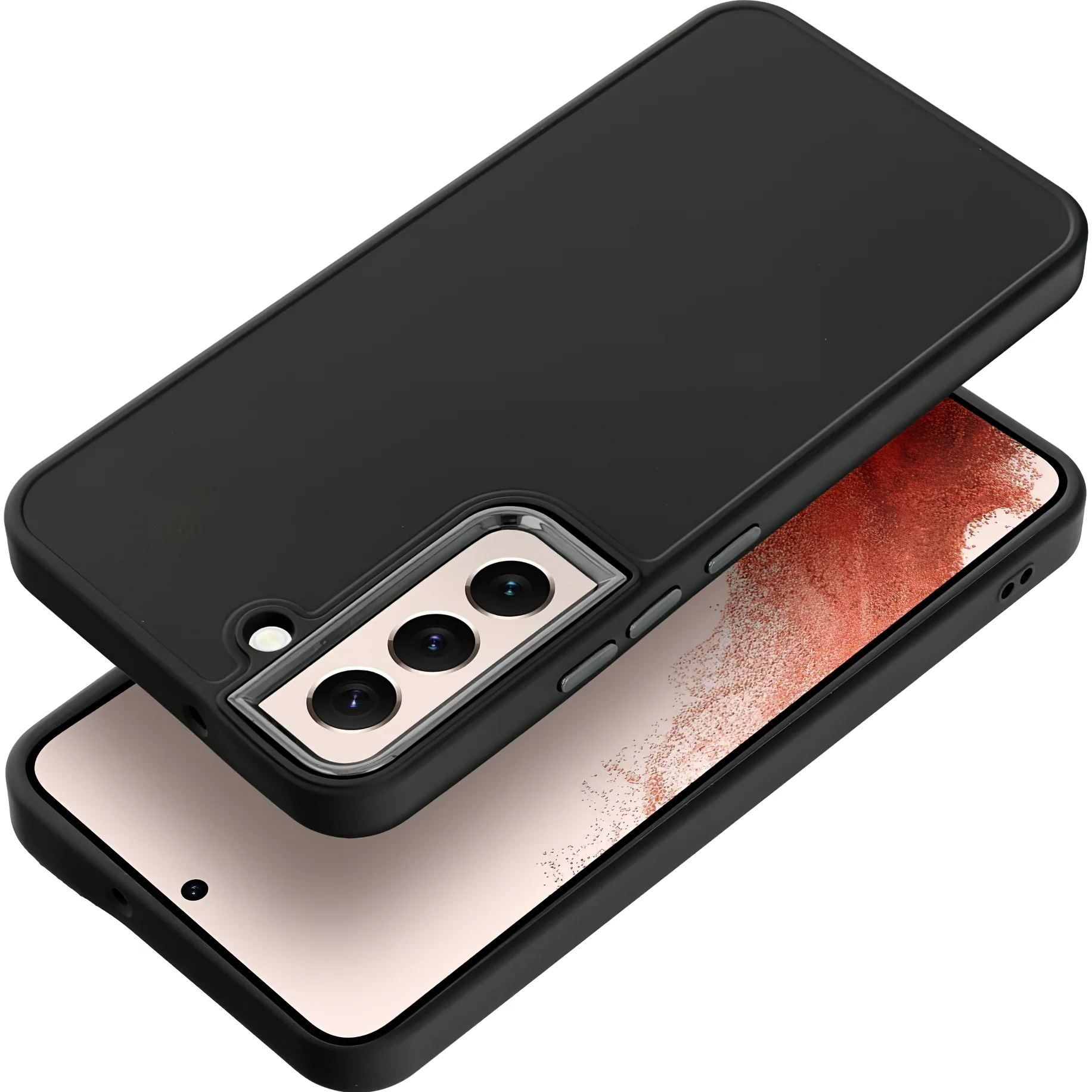 Case for Samsung Galaxy S22 5G S901, OEM, Frame, Black - Image 3