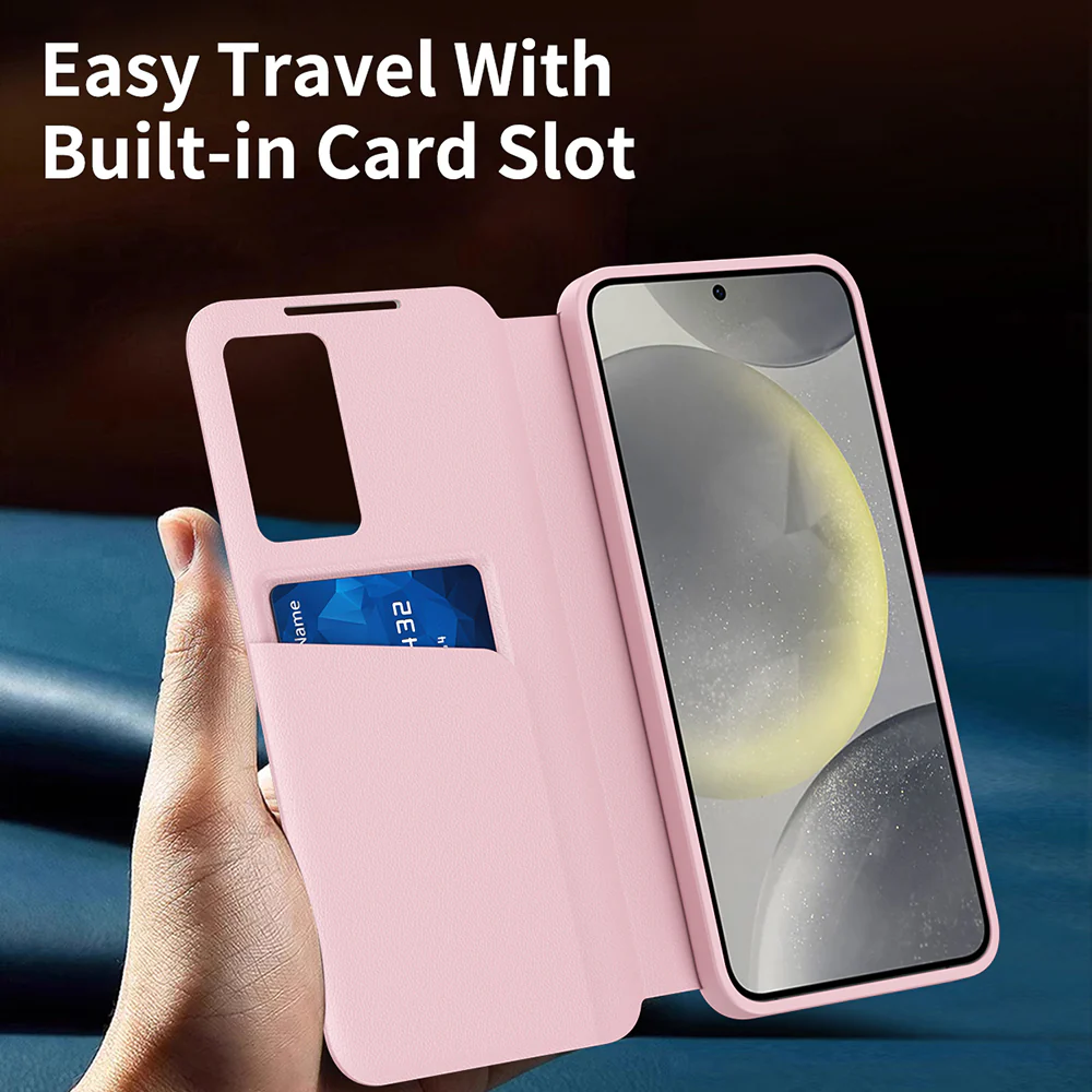 Case for Samsung Galaxy S22 5G S901, Techsuit, SmartView, Pink - Image 6