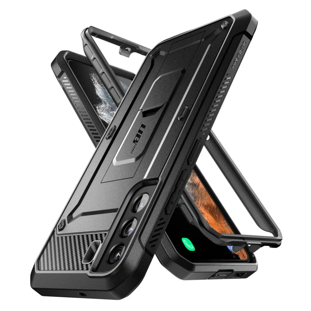 Case for Samsung Galaxy S22+ 5G S906, Supcase, Unicorn Beetle Pro, Black - Image 2