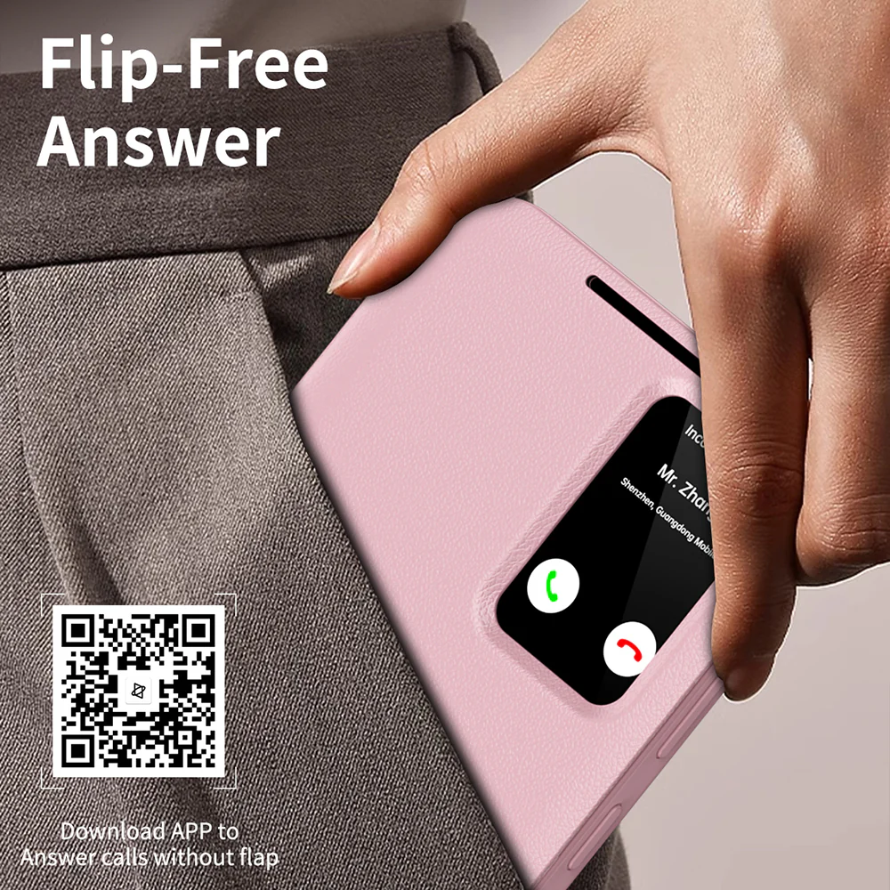 Case for Samsung Galaxy S22+ 5G S906, Techsuit, SmartView, Pink - Image 6