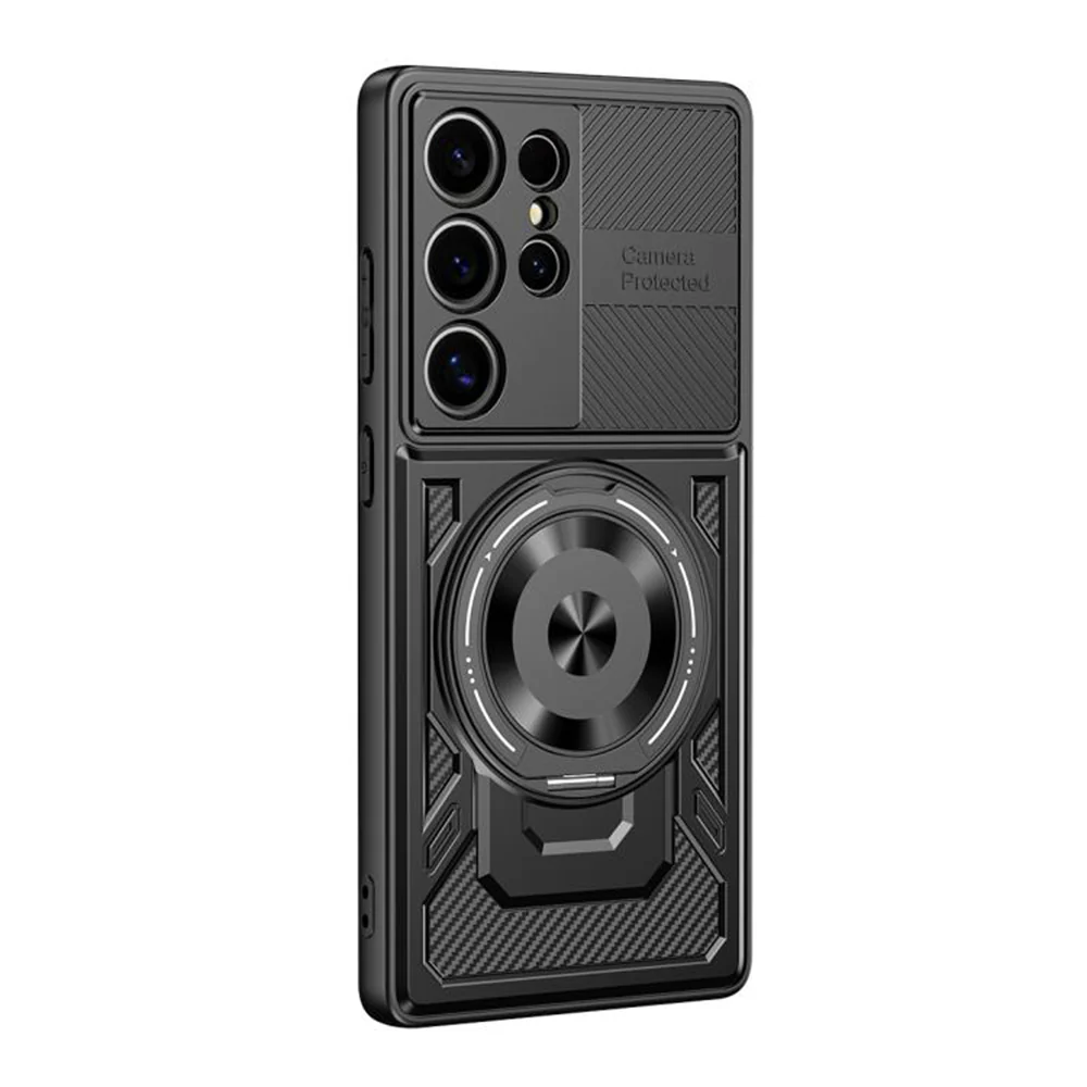 Case for Samsung Galaxy S22 Ultra 5G S908, Techsuit, RuggedCam, Black - Image 2