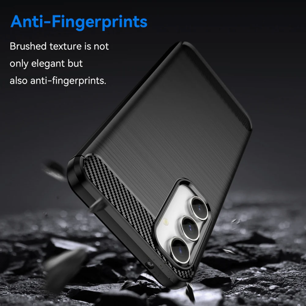 Case for Samsung Galaxy S23 FE S711, Techsuit, Carbon, Black - Image 4