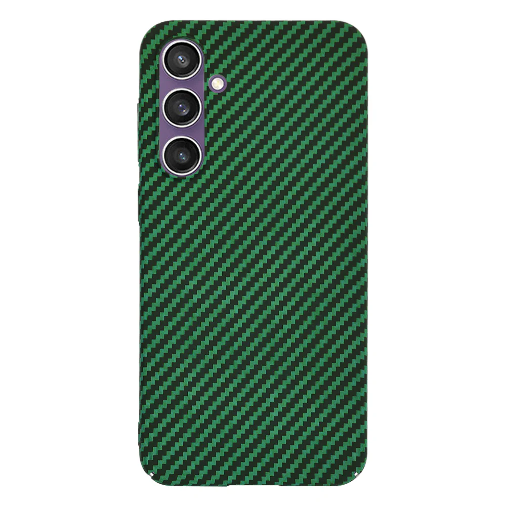 Case for Samsung Galaxy S23 FE S711, Techsuit, Carbonite FiberShell, Green - Image 3