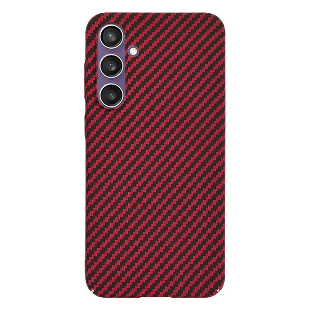 Case for Samsung Galaxy S23 FE S711, Techsuit, Carbonite FiberShell, Red - Image 3