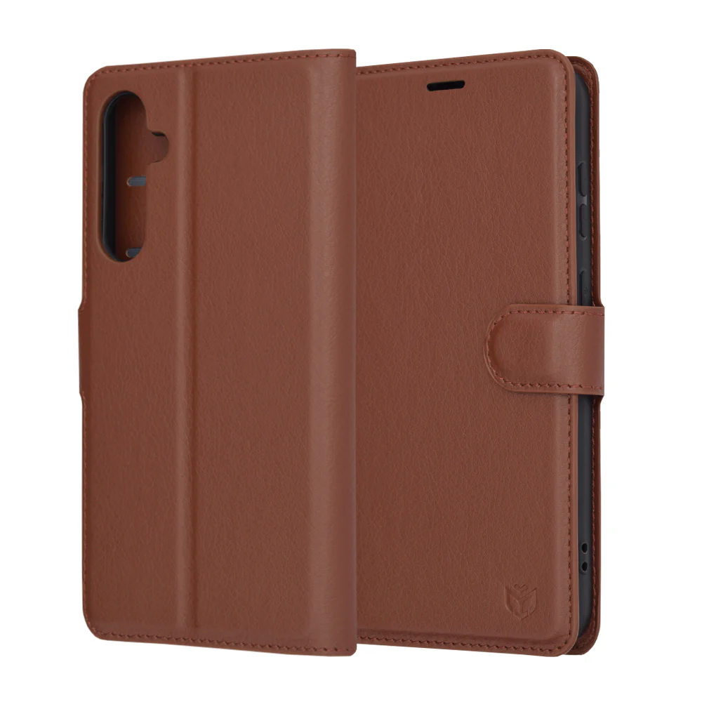 Case for Samsung Galaxy S23 FE S711, Techsuit, Leather Folio, Brown - Image 6