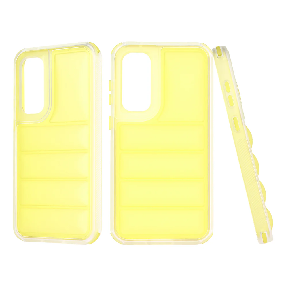 Case for Samsung Galaxy S23 FE S711, Techsuit, Wave Shield, Yellow - Image 4