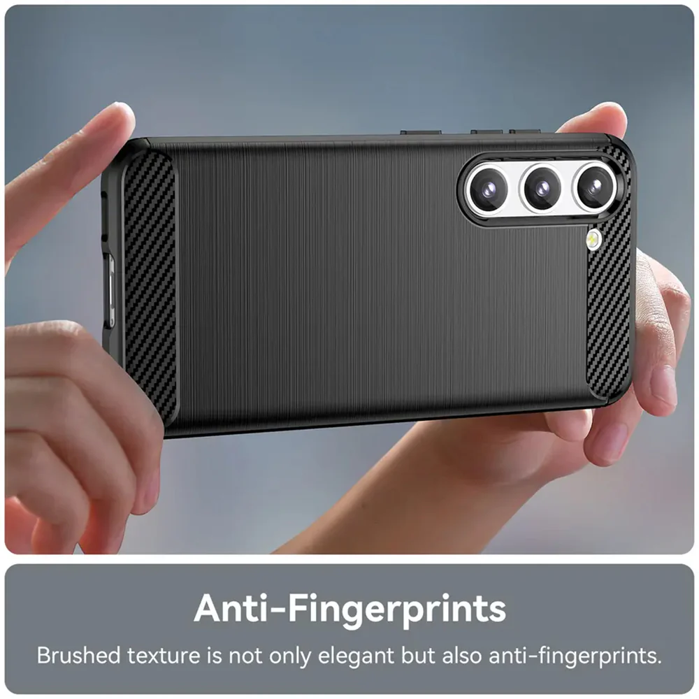 Case for Samsung Galaxy S23+ S916, Techsuit, Carbon, Black - Image 4
