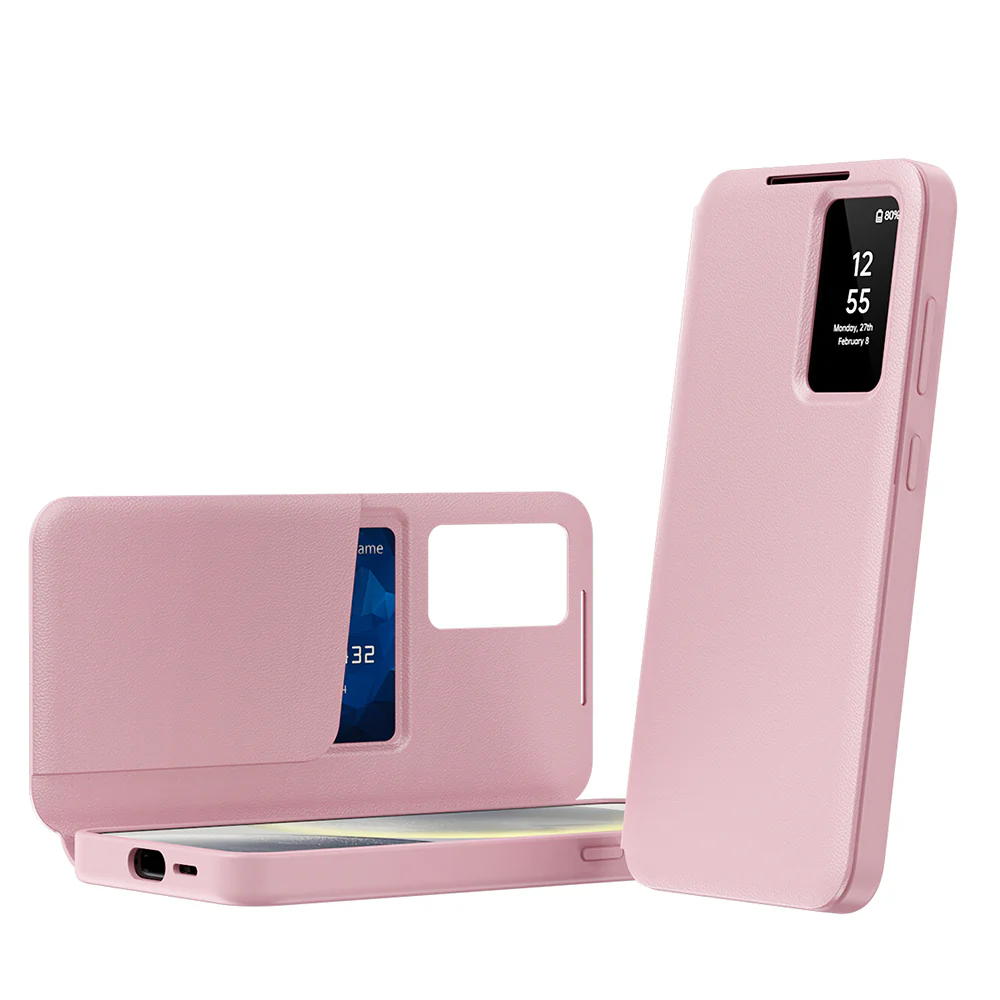 Case for Samsung Galaxy S23+ S916, Techsuit, SmartView, Pink - Image 2