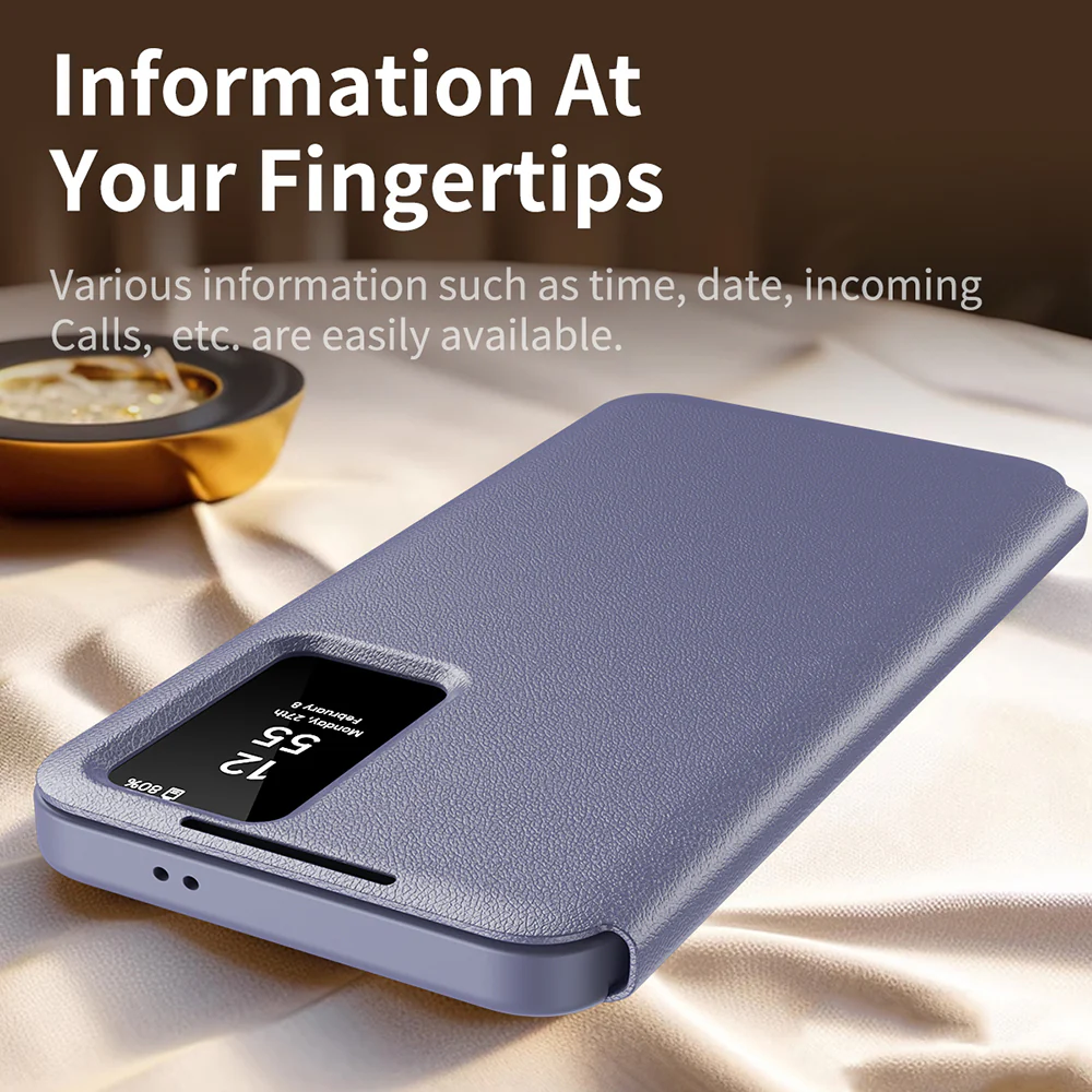 Case for Samsung Galaxy S23+ S916, Techsuit, SmartView, Purple - Image 4