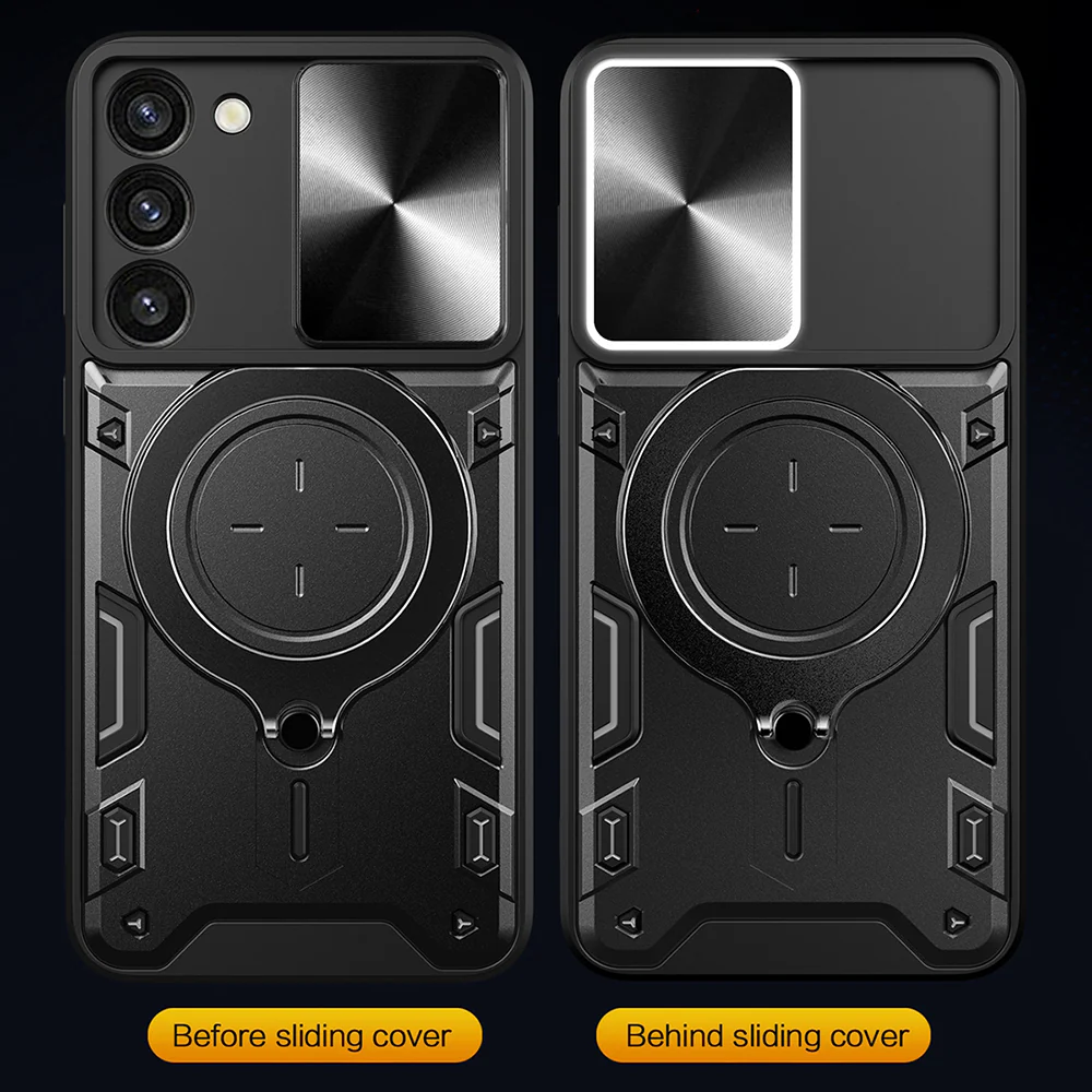 Case for Samsung Galaxy S23 S911, Techsuit, CamGuard Pro, Black - Image 5