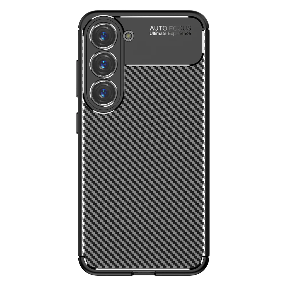 Case for Samsung Galaxy S23 S911, Techsuit, CarbonFiber, Black - Image 4
