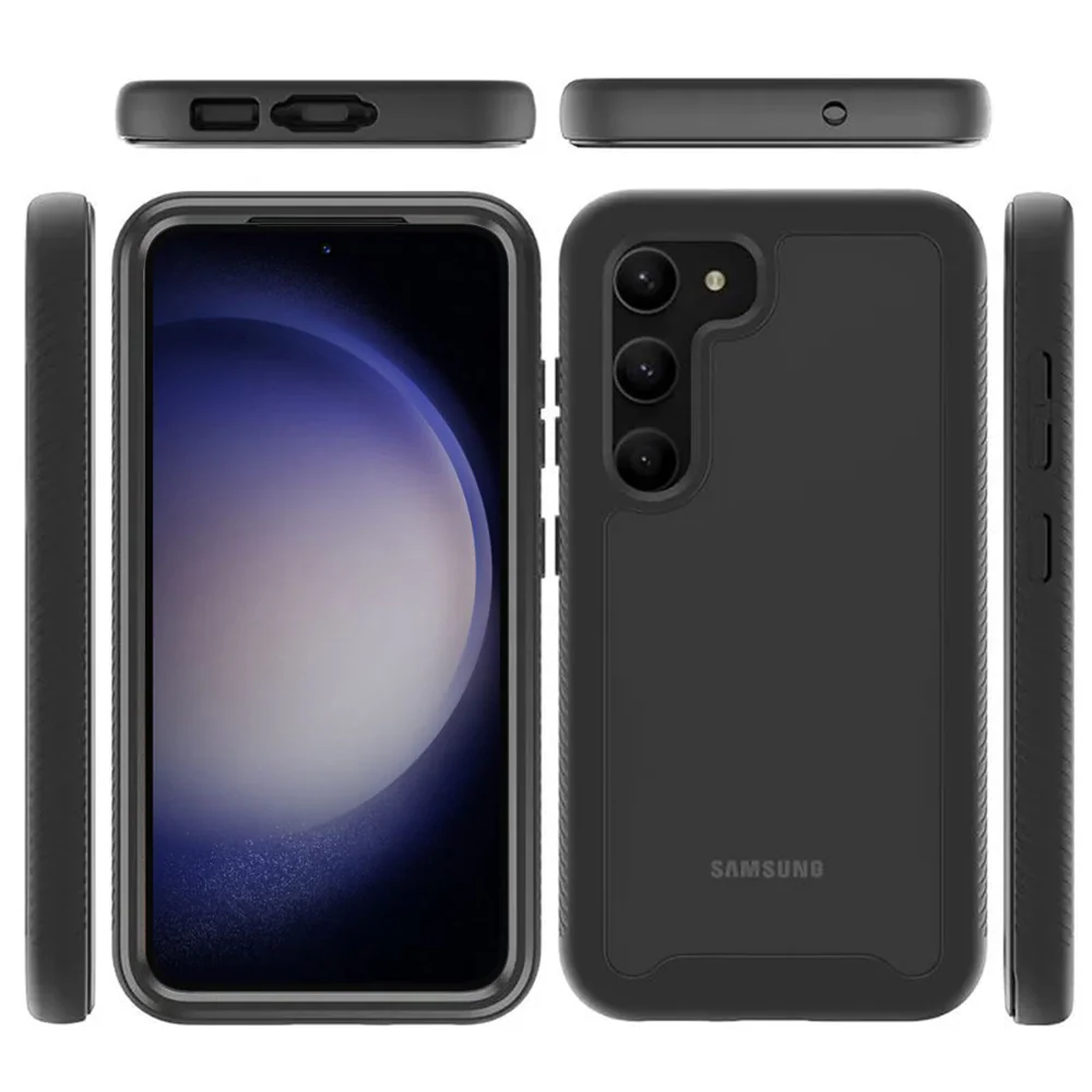 Case for Samsung Galaxy S23 S911, Techsuit, Defense360 Pro, Black - Image 2