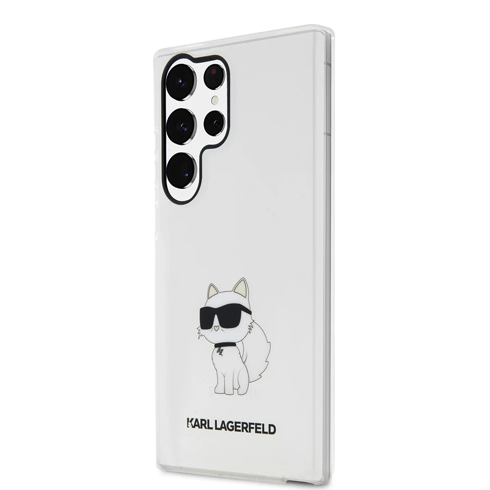 Case for Samsung Galaxy S23 Ultra S918, Karl Lagerfeld, Ikonik Choupette, Transparent - Image 6