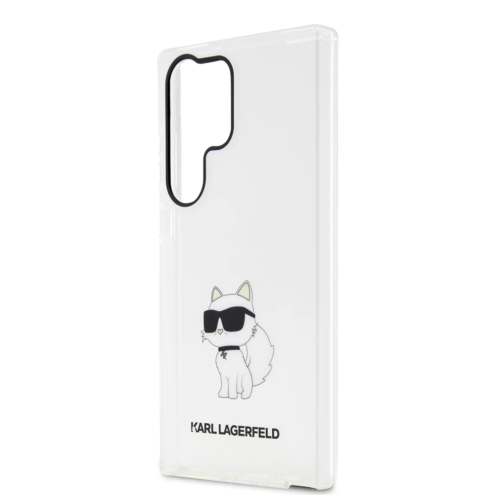Case for Samsung Galaxy S23 Ultra S918, Karl Lagerfeld, Ikonik Choupette, Transparent - Image 7