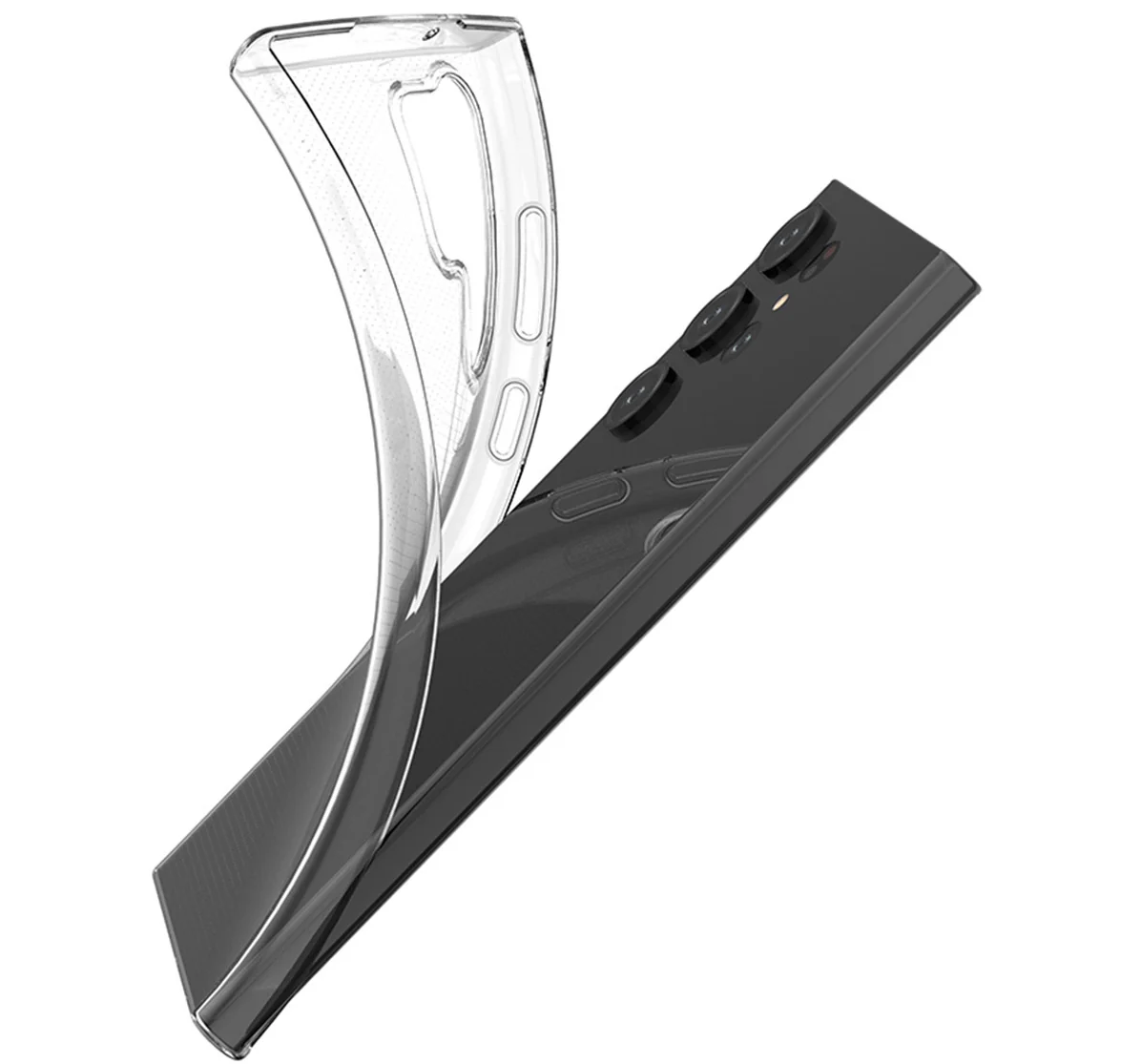 Case for Samsung Galaxy S23 Ultra S918, OEM, Ultra Slim, 0.5mm, Transparent - Image 4