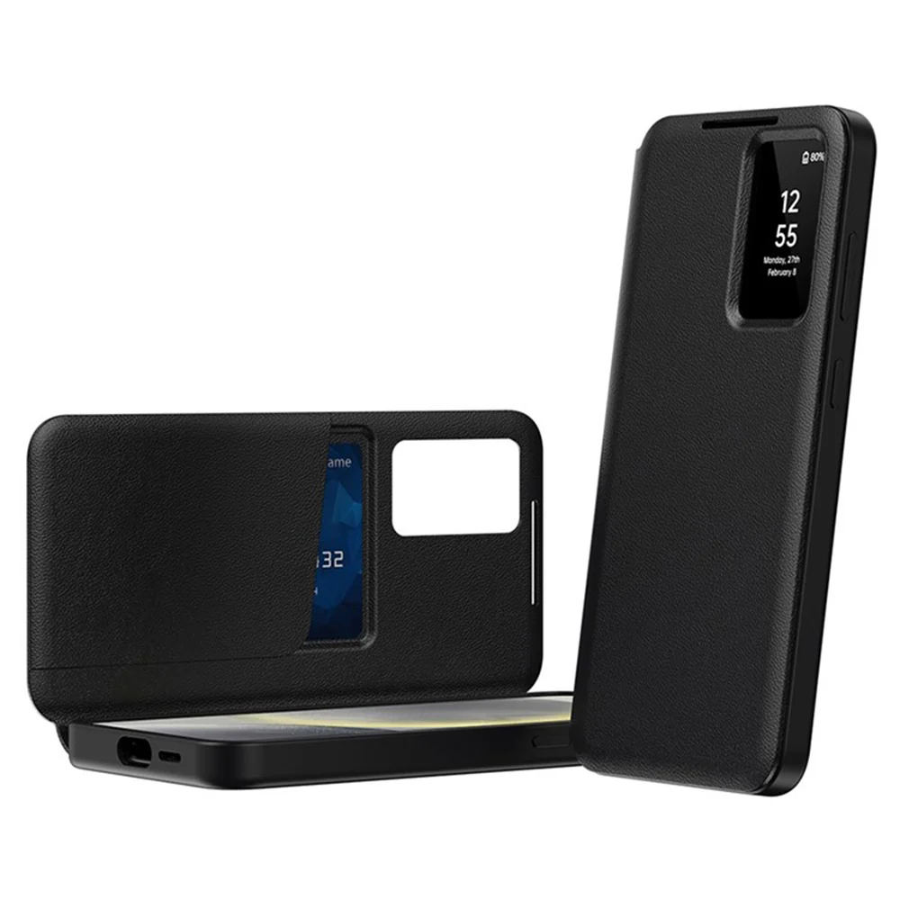 Case for Samsung Galaxy S23 Ultra S918, Techsuit, SmartView, Black - Image 2