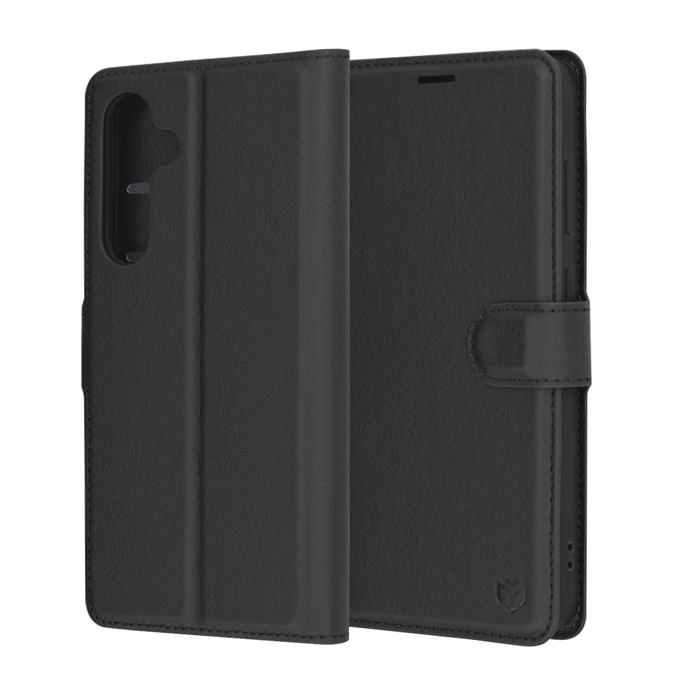 Case for Samsung Galaxy S24 FE S721, Techsuit, Leather Folio, Black - Image 6