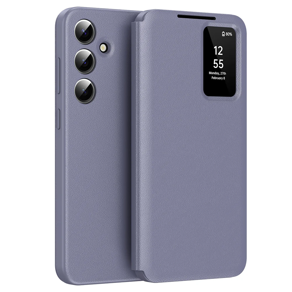 Case for Samsung Galaxy S24 FE S721, Techsuit, SmartView, Purple