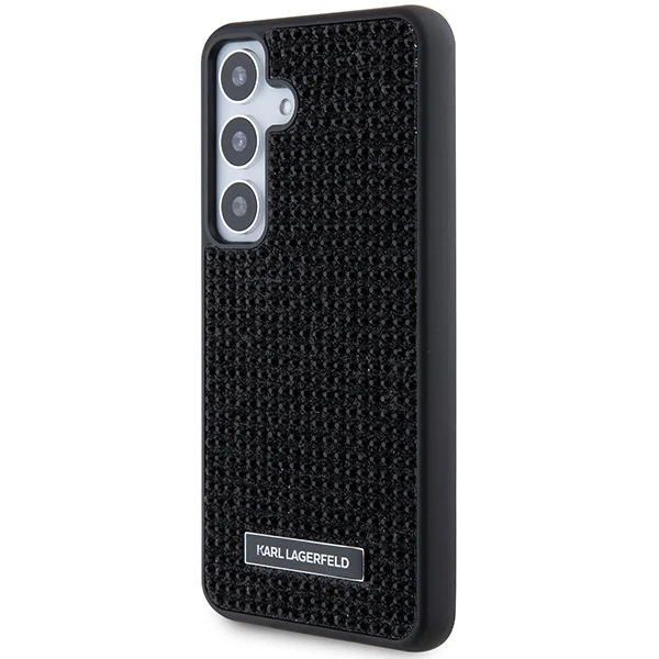 Case for Samsung Galaxy S24+ S926, Karl Lagerfeld, Rhinestone Metal Plate, Black - Image 5