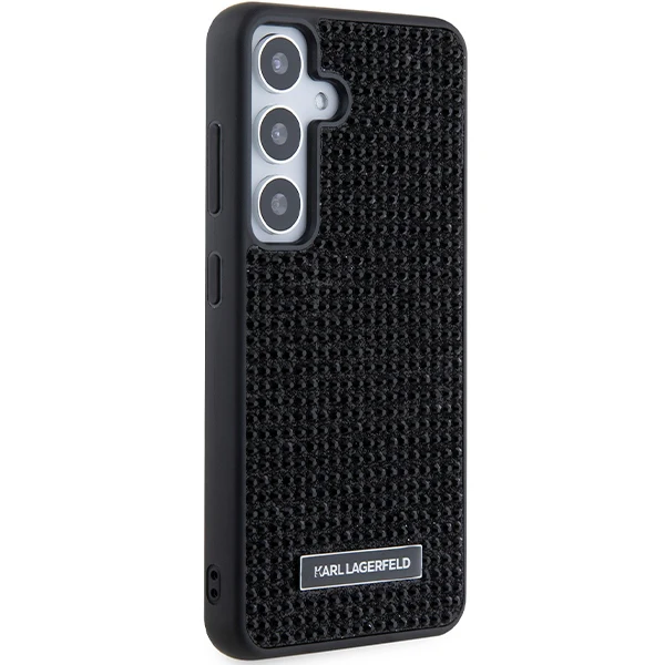 Case for Samsung Galaxy S24+ S926, Karl Lagerfeld, Rhinestone Metal Plate, Black - Image 7