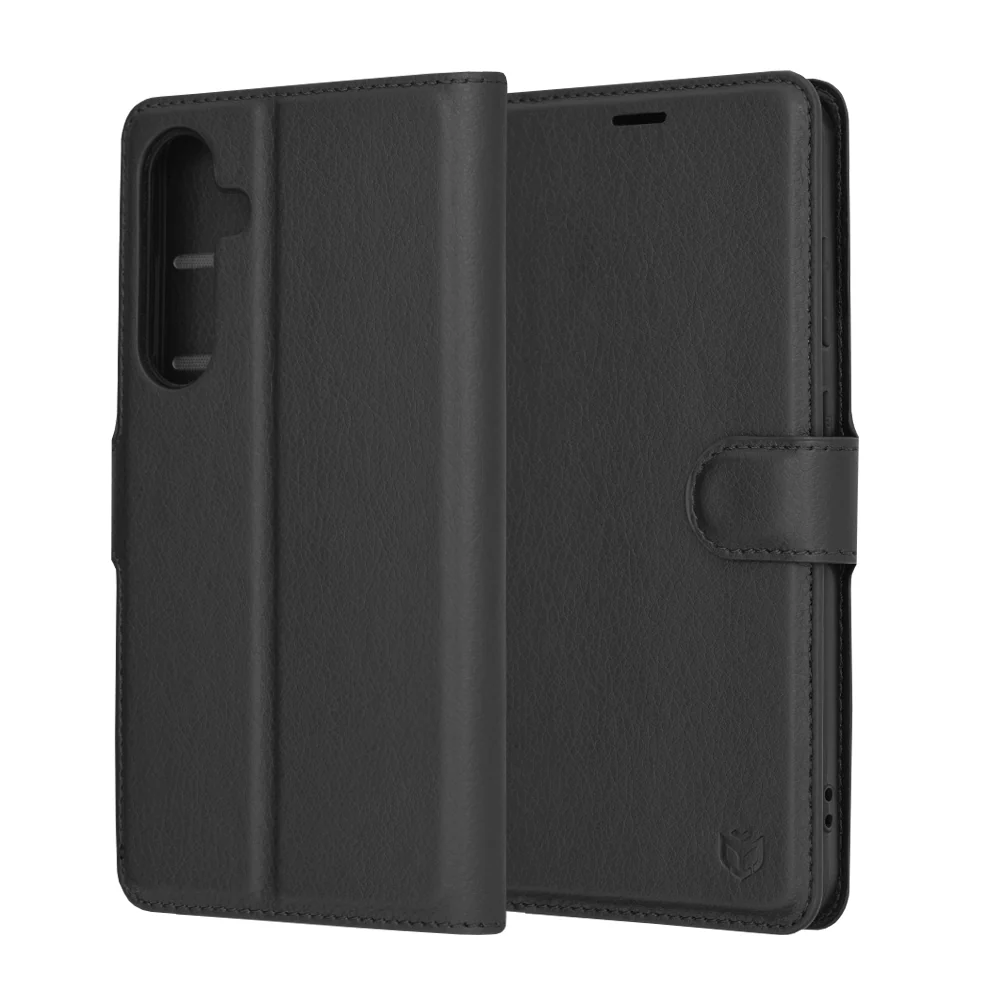 Case for Samsung Galaxy S24+ S926, Techsuit, Leather Folio, Black - Image 6