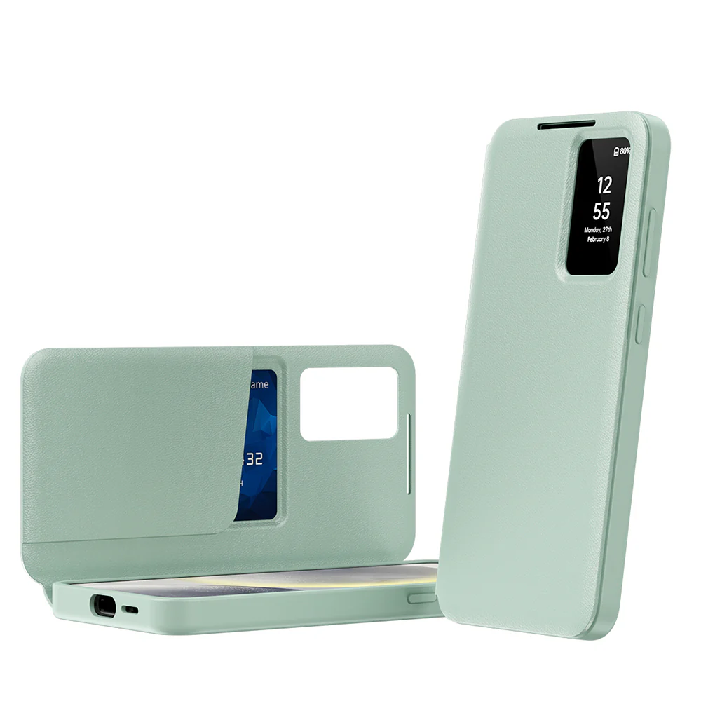 Case for Samsung Galaxy S24+ S926, Techsuit, SmartView, Green - Image 2
